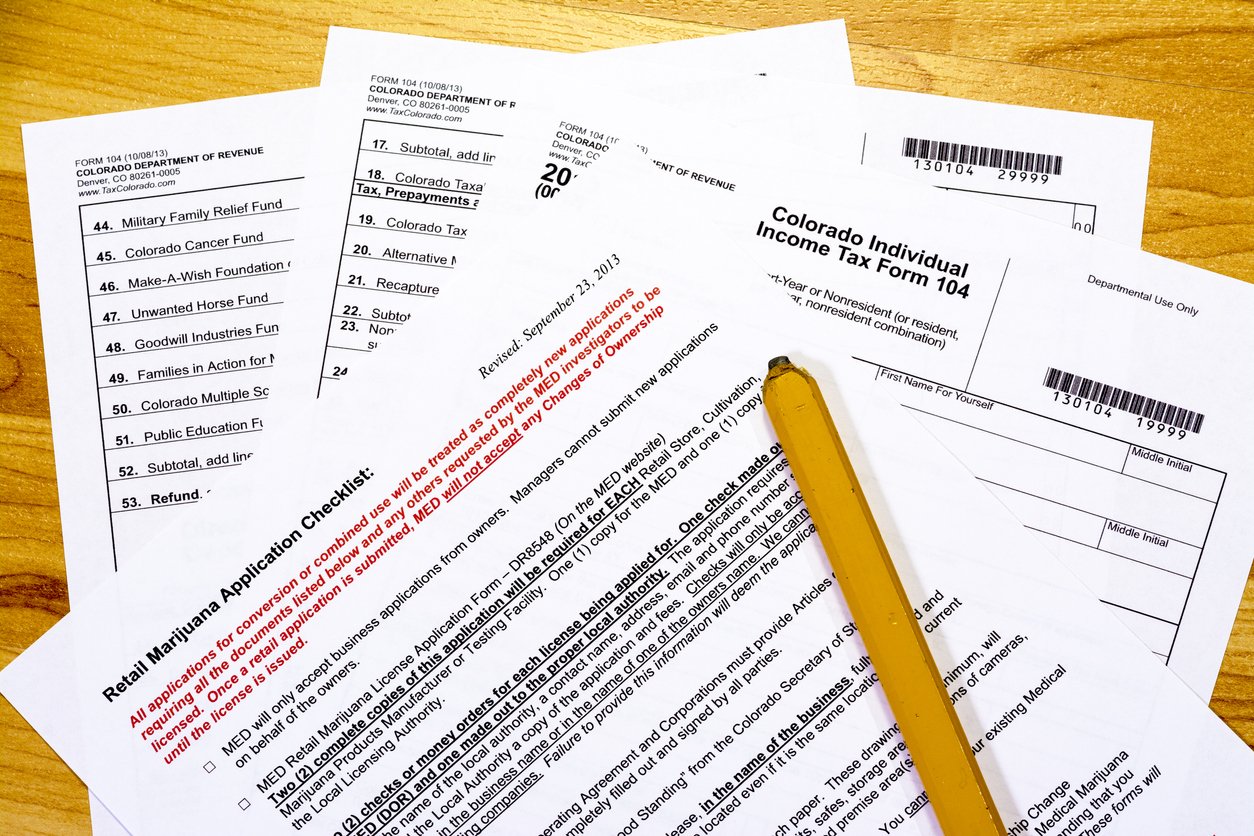 marijuana application checklist and tax form